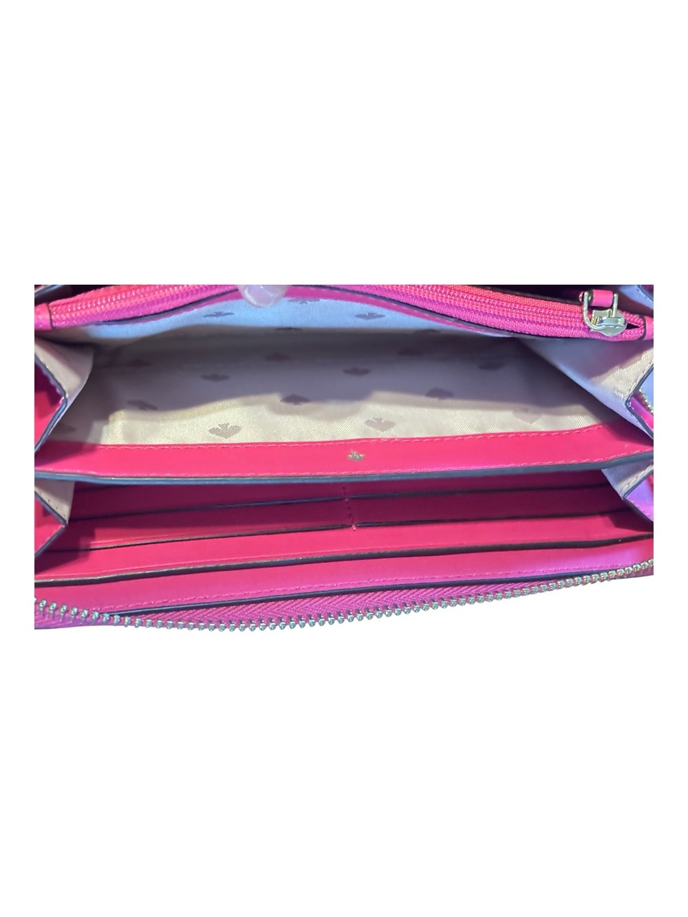 kate spade Pink Ruby Saffiano Zip-Around Wallet - like new - Picture 6 of 7